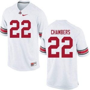 NCAA Ohio State Buckeyes Men's #22 Steele Chambers White Nike Football College Jersey ARI3545XD